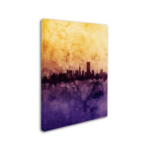 Michael Tompsett 'San Francisco Skyline Tall' Canvas Art,35x47